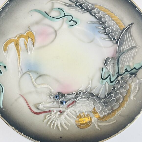ACRA Dragonware Mini Saucer Japan 3.75 inch Replacement - Picture 2 of 10